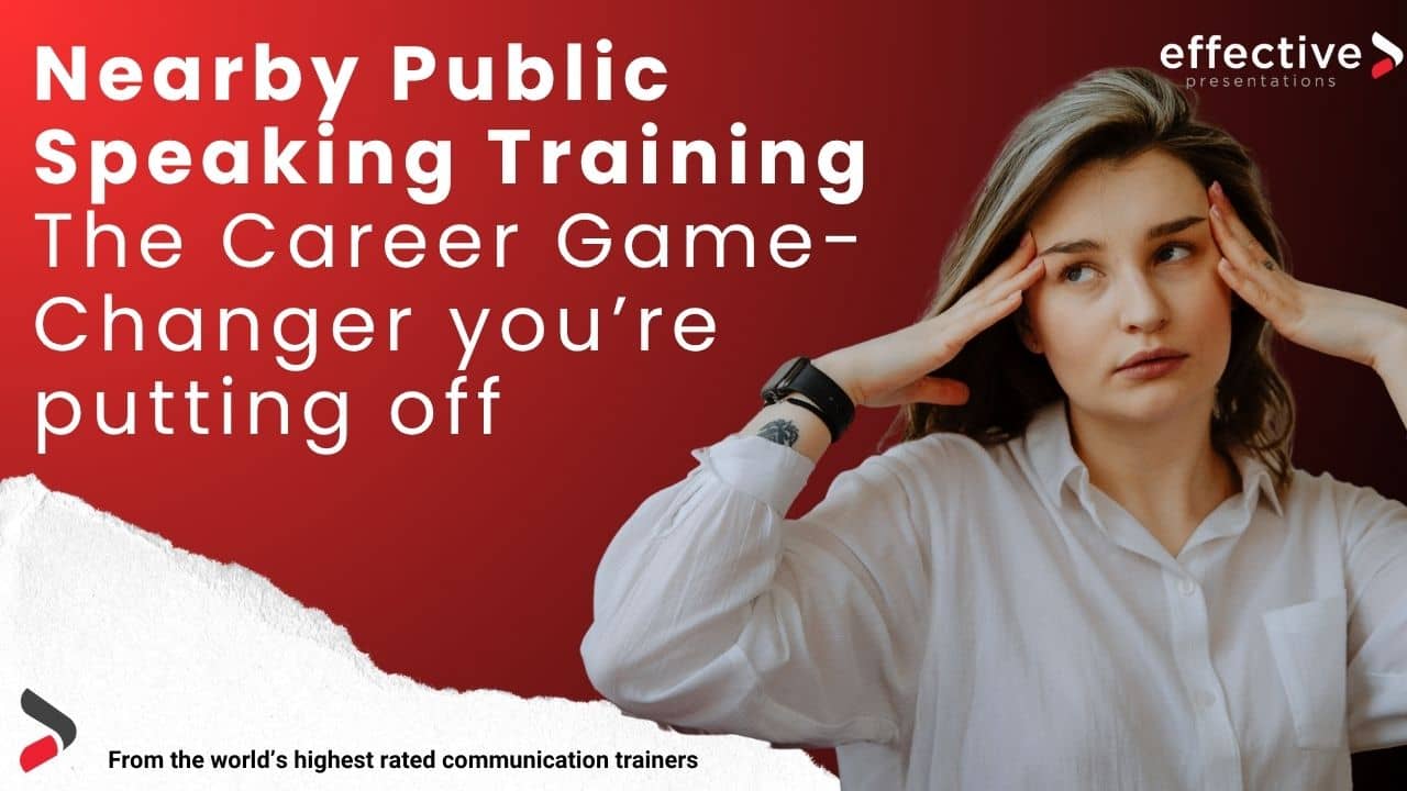 Group of professionals attending a public speaking class near you to build confidence and career skills